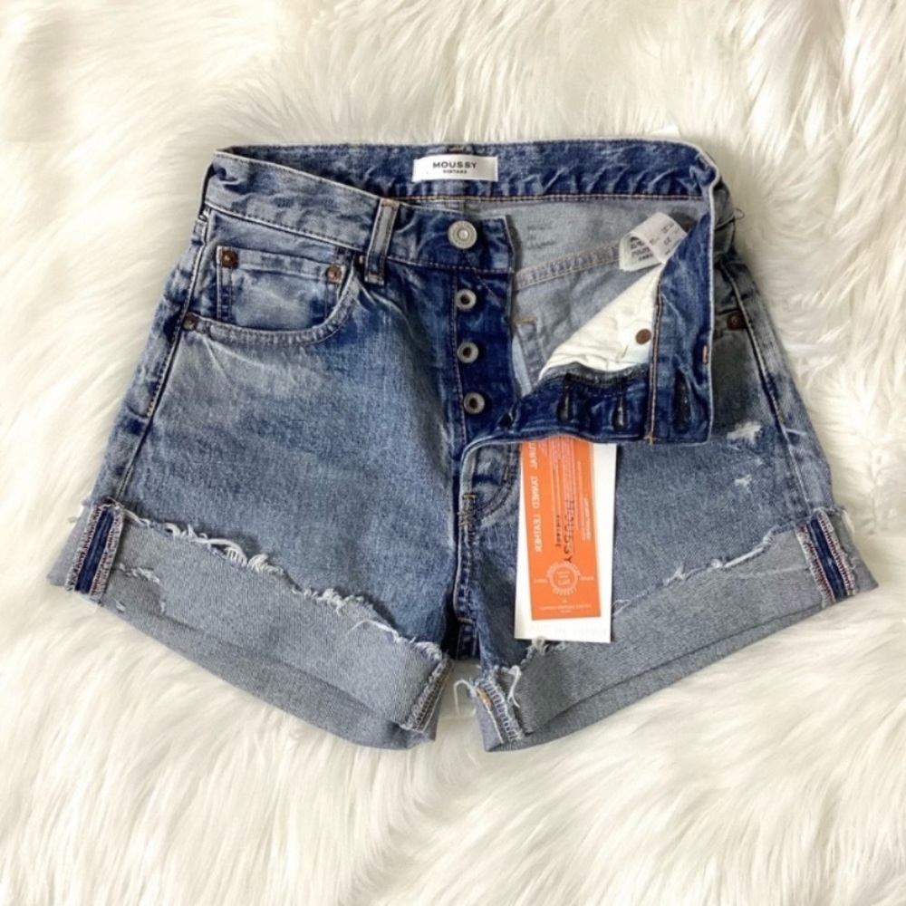 MOUSSY VINTAGE Upland Cut Off Shorts SIZE 23 NWT - Picture 11 of 14
